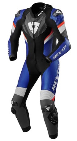 REV'IT! Hyperspeed 2 1-piece suit, 1-delig motorpak, Zwart Blauw